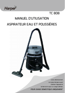 Mode d’emploi Harper TC808 Aspirateur