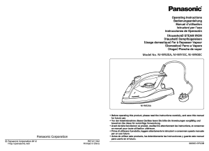 Bedienungsanleitung Panasonic NI-W920ALXA Bügeleisen