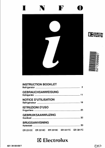 Manuale Electrolux ER3317C Frigorifero