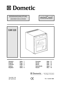 Brugsanvisning Dometic EAW3220 Køleskab