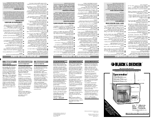 Bruksanvisning Black and Decker ODC150 Kaffebryggare