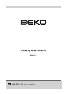 Manual BEKO HB60PX Cooker Hood
