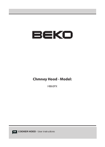 Handleiding BEKO HB60PX Afzuigkap