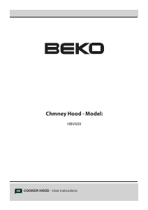 Manual BEKO HBV60X Cooker Hood