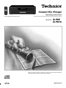 Handleiding Technics SL-PD9 CD speler
