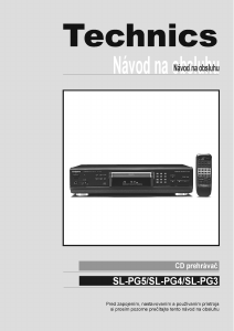 Návod Technics SL-PG4 CD prehrávač