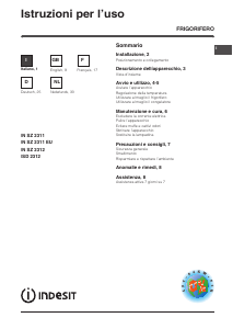 Manuale Indesit ISD 2312 Frigorifero