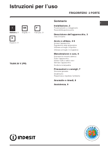 Handleiding Indesit TAAN 25 V (FR) Koel-vries combinatie