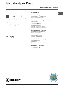 Handleiding Indesit TAE 3 V (SP) Koel-vries combinatie