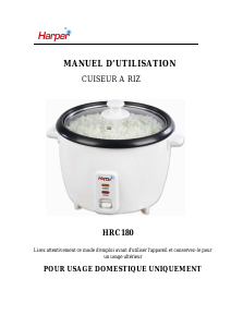 Mode d’emploi Harper HRC180 Cuiseur à riz