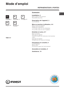 Handleiding Indesit TAN 5 V (FR) Koel-vries combinatie