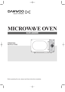 Handleiding Daewoo KOR6N9RR Magnetron