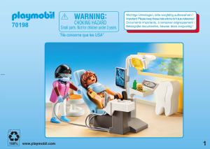 Manual Playmobil set 70198 Rescue Dentist
