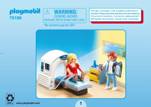 Manual Playmobil set 70196 Rescue Radiologista