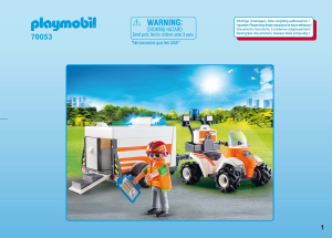 Manuale Playmobil set 70053 Rescue Quad soccorso con carrello