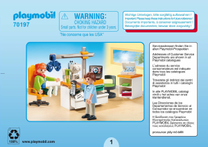 Mode d’emploi Playmobil set 70197 Rescue Cabinet d'ophtalmologie