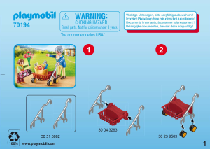 Instrukcja Playmobil set 70194 Rescue Babcia z chodzikiem