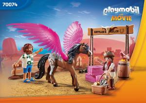 Handleiding Playmobil set 70074 The Movie Marla en Del met gevleugeld paard