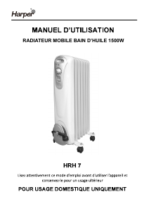 Manual de uso Harper HRH7 Calefactor