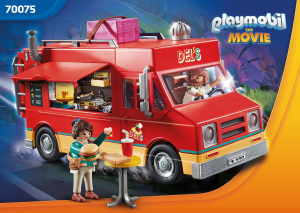 Instrukcja Playmobil set 70075 The Movie Food Truck Del'a