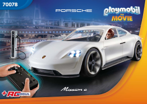 Handleiding Playmobil set 70078 The Movie Rex Dasher's Porsche Mission E