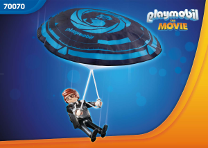 Handleiding Playmobil set 70070 The Movie Rex Dasher met parachute