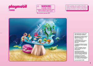 Manual Playmobil set 70096 Fairy World Beauty salon with pearl box