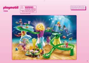 Manual Playmobil set 70094 Fairy World Coral gazebo mit luminous dome