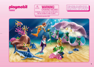 Mode d’emploi Playmobil set 70095 Fairy World Coquillage lumineux avec sirènes