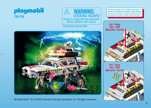 Kullanım kılavuzu Playmobil set 70170 Ghostbusters Ecto-1A
