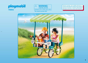 Bedienungsanleitung Playmobil set 70093 Leisure Familien-Fahrrad