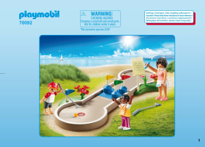 Manual Playmobil set 70092 Leisure Minigolfe