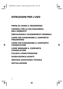 Manuale Whirlpool CFS 609 W Frigorifero-congelatore