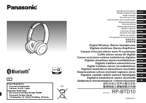 Instrukcja Panasonic RP-BTD10E Słuchawki
