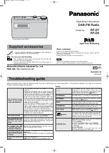 Handleiding Panasonic RF-D7 Radio