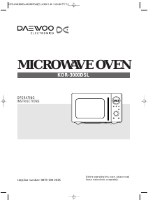 Handleiding Daewoo KOR3000D Magnetron