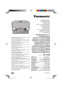 Bedienungsanleitung Panasonic RF-U700 Radio