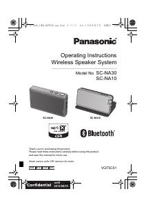 Manual Panasonic SC-NA10EG Speaker