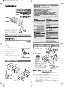 Handleiding Panasonic SV-MP510V Mp3 speler