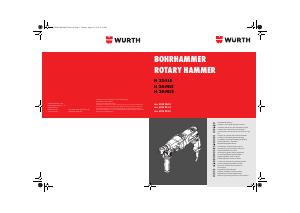 Manual Würth H 22-SLE Ciocan rotopercutor