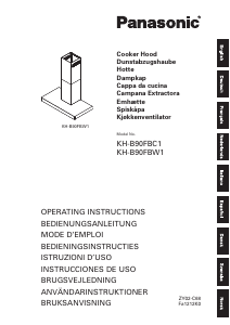 Bruksanvisning Panasonic KH-B90FBW1 Köksfläkt