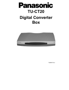 Manual Panasonic TU-CT20 Digital Receiver