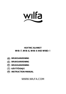 Manual Wilfa WHB-9 Electric Blanket