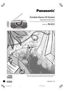 Bruksanvisning Panasonic RX-EX1 Stereoanläggning