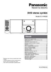 Návod Panasonic SC-PM50DEP Stereo súprava