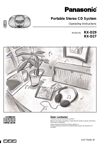 Bruksanvisning Panasonic RX-D27 Stereoanläggning