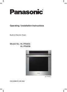 Bruksanvisning Panasonic HL-PF685B Ugn