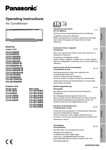 Mode d’emploi Panasonic CS-XE9SKEW Climatiseur