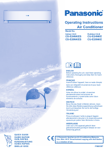 Mode d’emploi Panasonic CS-E24NKES Climatiseur