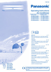 Manuale Panasonic CS-RE24JKX1 Condizionatore d’aria